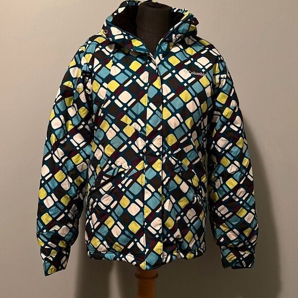 Columbia Girls' Multicolor Bugaboo Hooded Waterproof Winter Ski Jacket - Picture 1 of 15